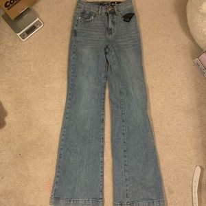 Wide leg fashion nova blue jeans